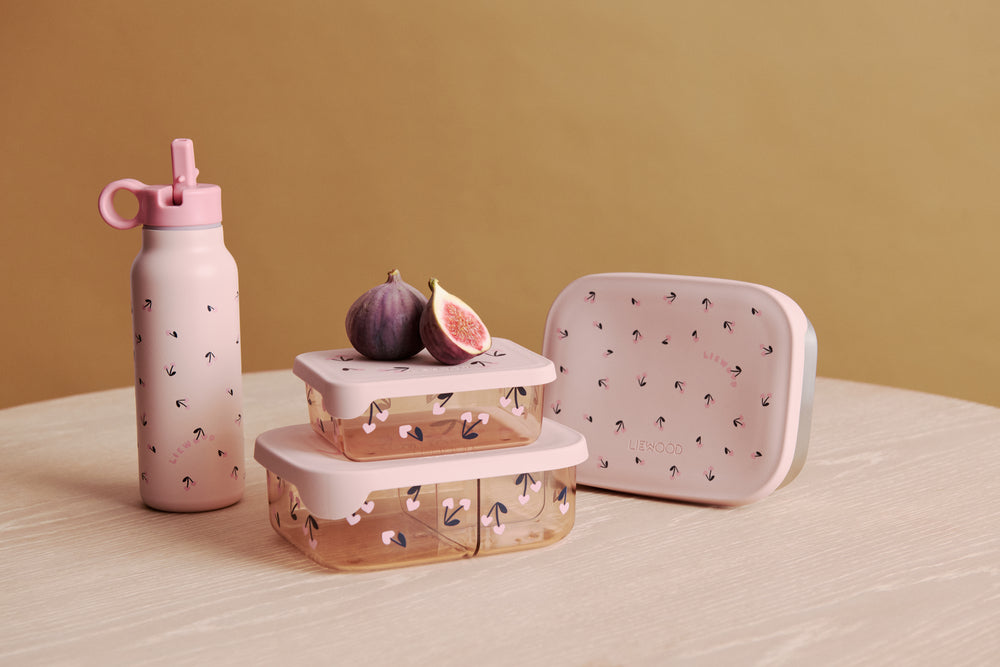 Liewood Arthur - Printed Lunchbox - Mini Cherry heart/Rosey