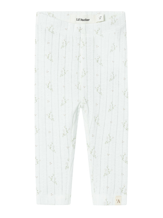 Lil Atelier Rachello Dee Slim Leggings - Coconut Milk