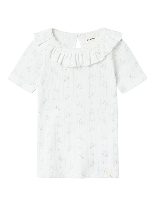Lil Atelier Rachello Dia Slim Shirt - Coconut Milk