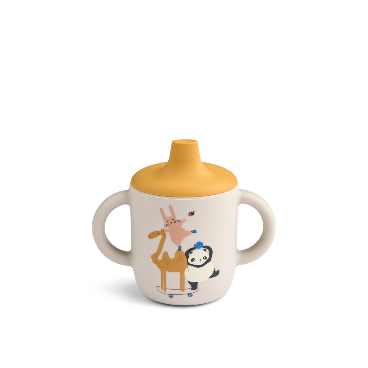 Liewood Neil Sippy Silikone Kop - Around the world / Sandy