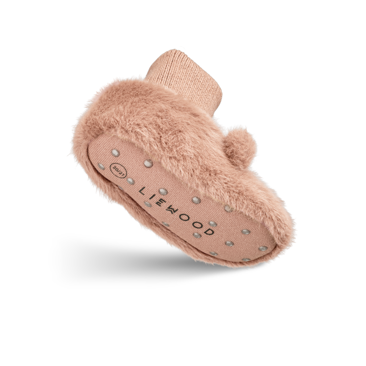 Liewood Beth Bear Plush Slippers - Pale tuscany