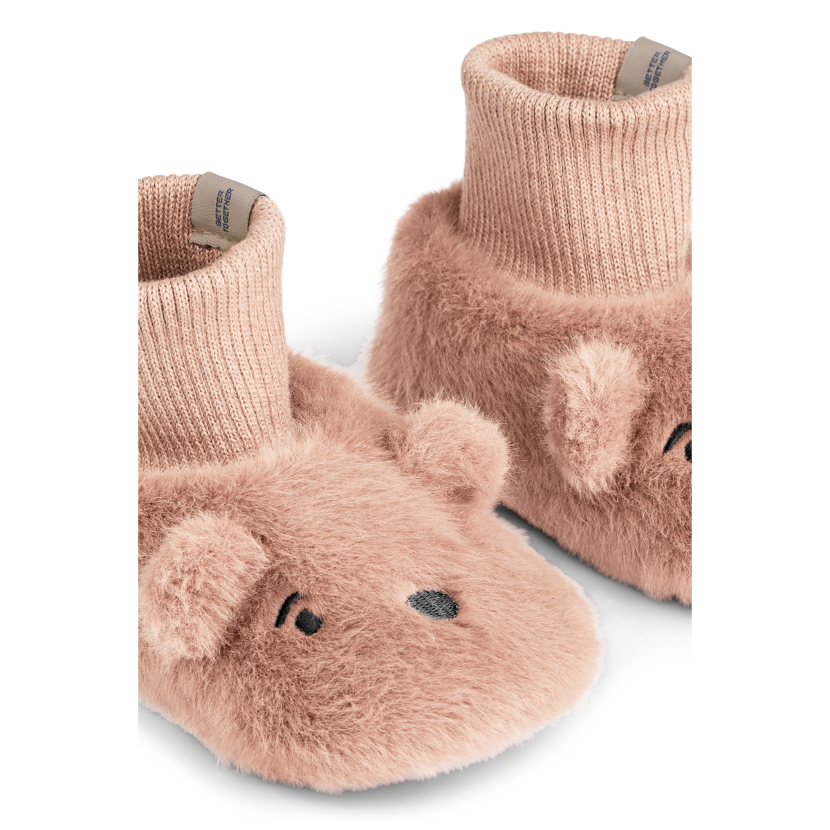 Liewood Beth Bear Plush Slippers - Pale tuscany