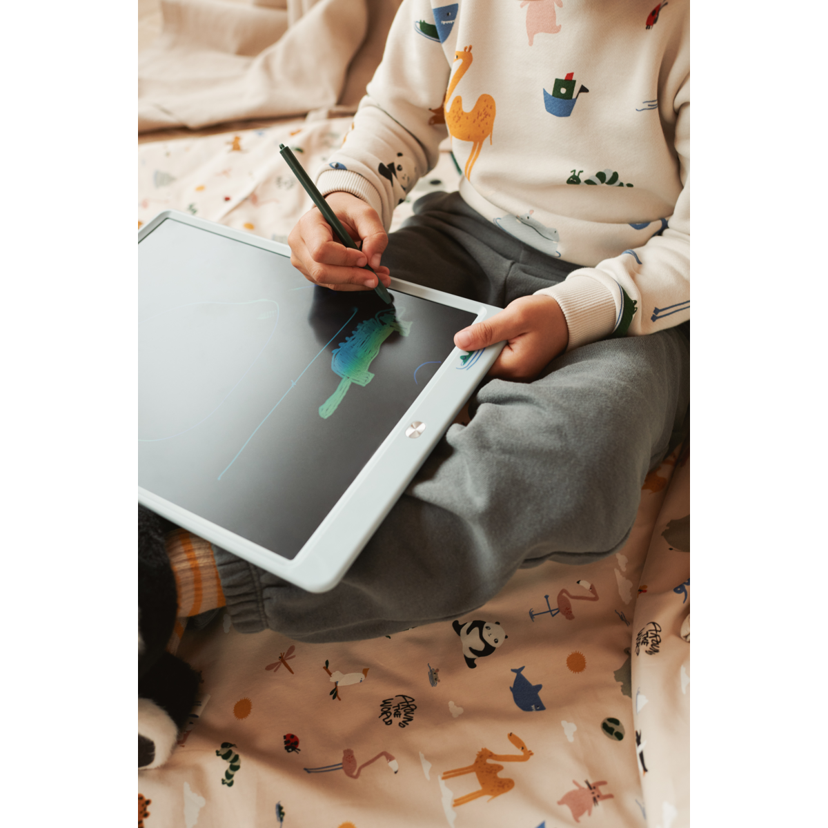 Liewood Zora LCD Tegnetavle - Croco/Dove blue