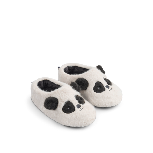 Liewood Aviaja Panda Slippers - Sandy/Dark grey