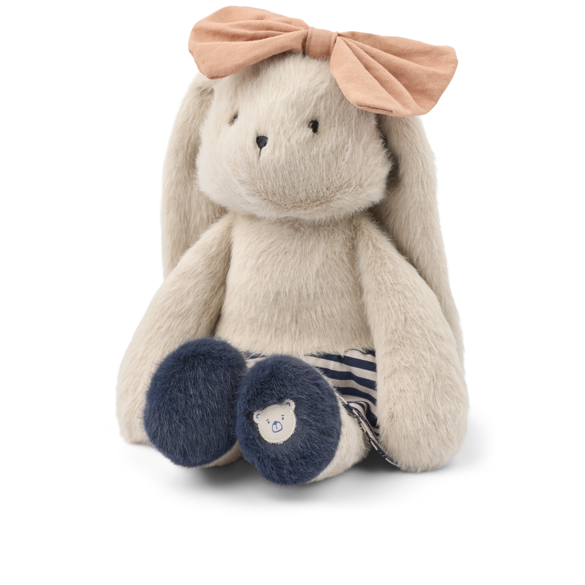 Liewood Babette Rabbit Celebration Teddy - Mist/Navy  stripe mix