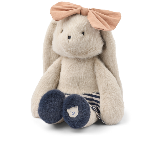 Liewood Babette Rabbit Celebration Teddy - Mist/Navy  stripe mix