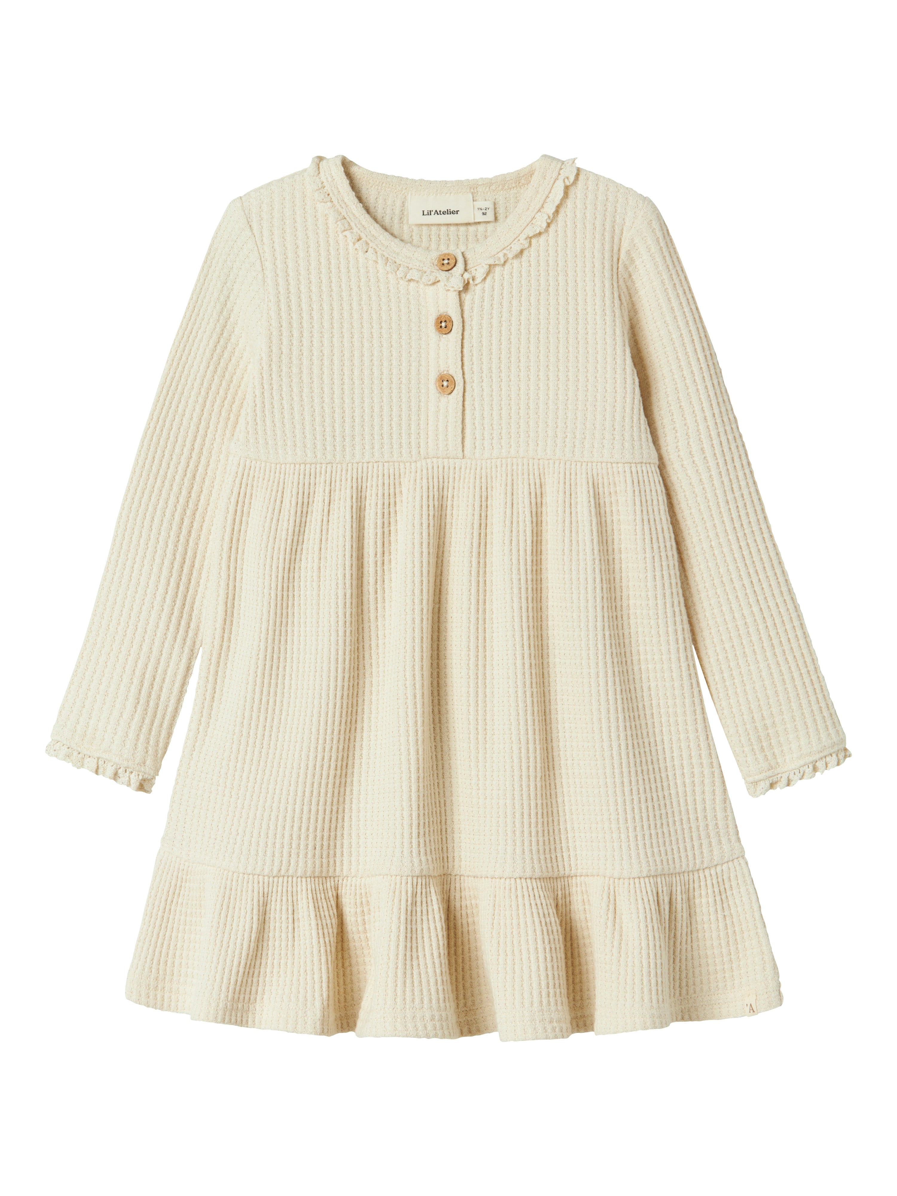 Lil Atelier Osanne LS Dress - Turtledove
