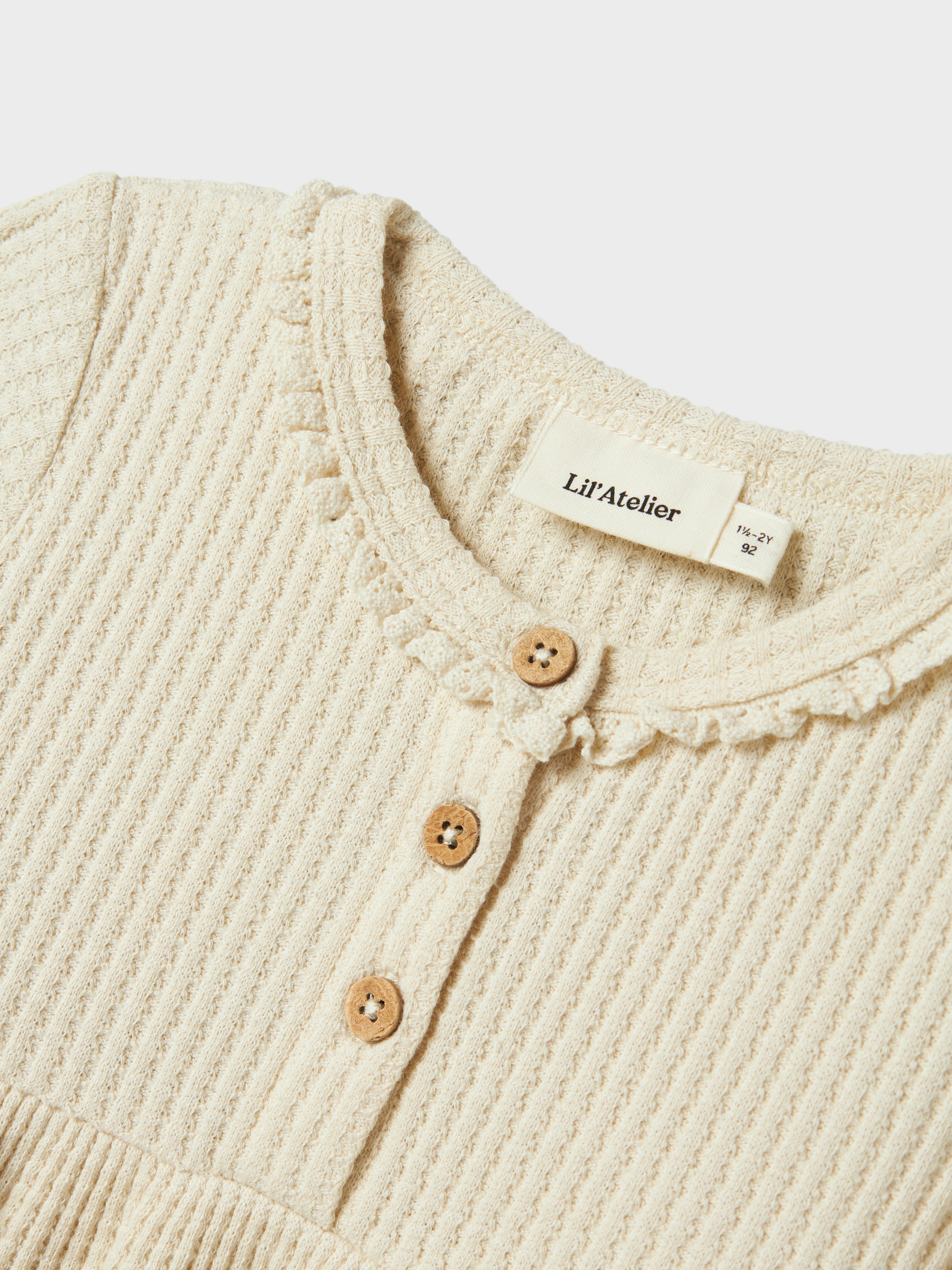 Lil Atelier Osanne LS Dress - Turtledove