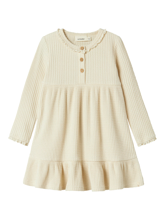 Lil Atelier Osanne LS Dress - Turtledove