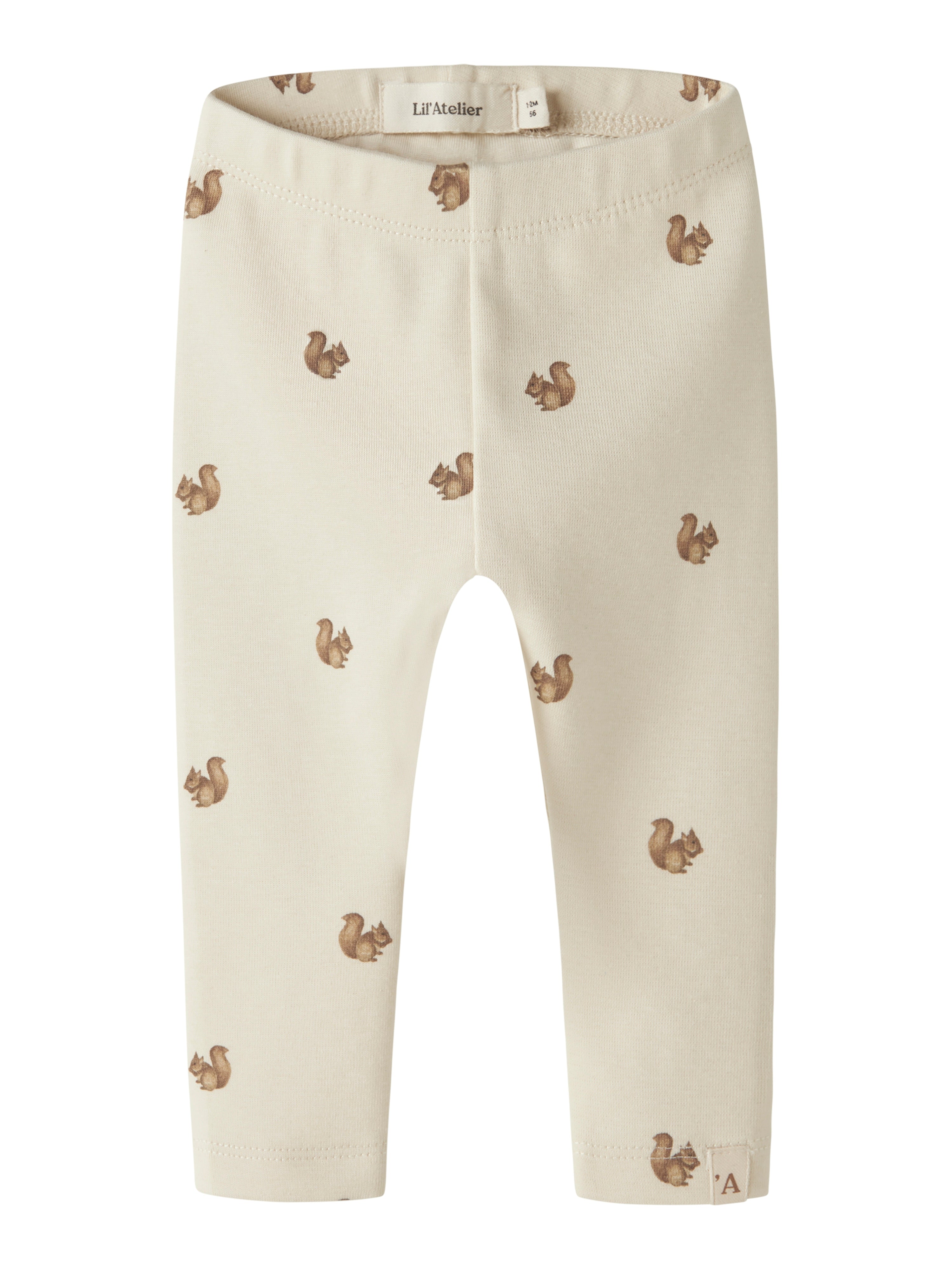 Lil Atelier Layo - Kim Slim Leggings NOOS - Turtledove/Squirrel