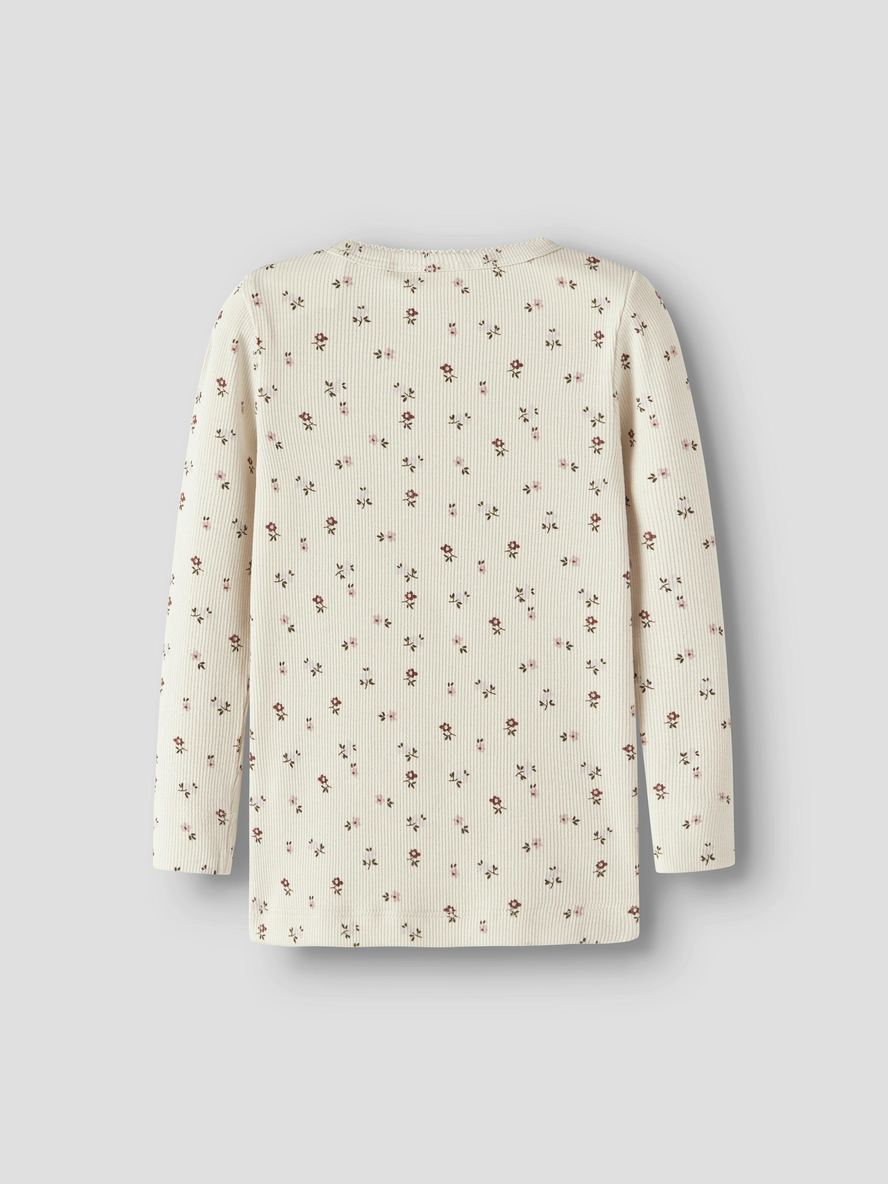 Lil Atelier Gago - LS Slim Top NOOS - Turtledove/Flower