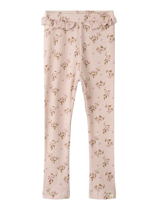 Lil Atelier Gavo - Efi Slim Leggings NOOS - Hushed Violet/Flower