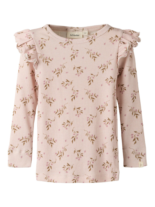 Lil Atelier Gavo - Eko Slim Top NOOS - Hushed Violet/Flower