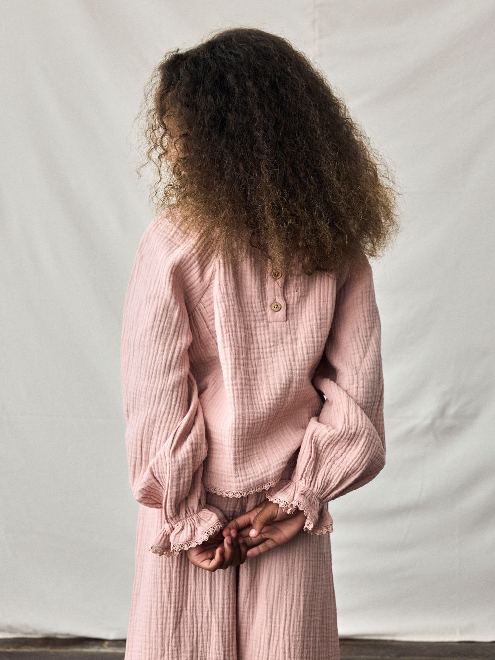 Lil Atelier Lulu LS Shirt - Misty Rose