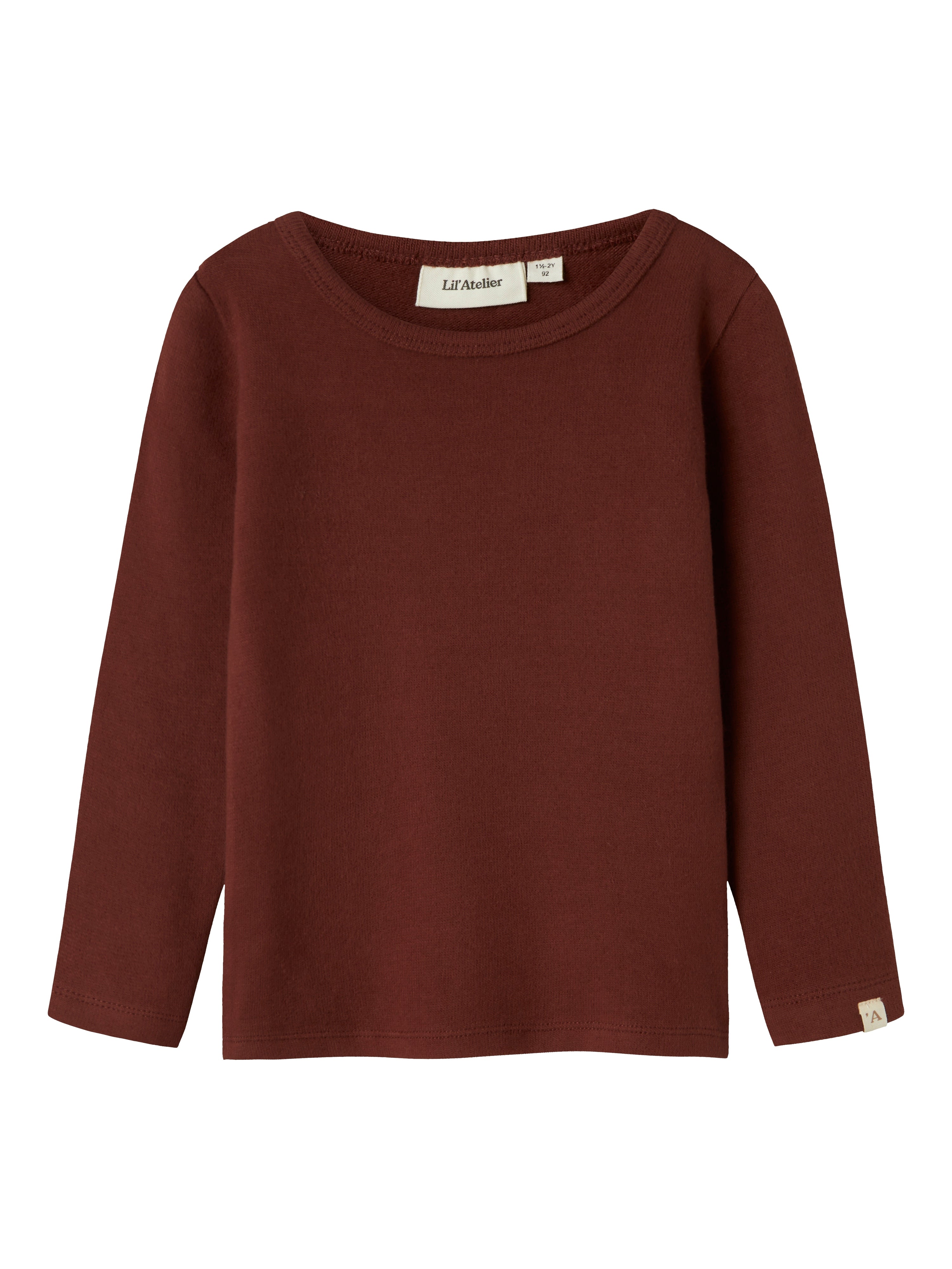 Lil Atelier Thora Hir Slim Top - Hot Chocolate