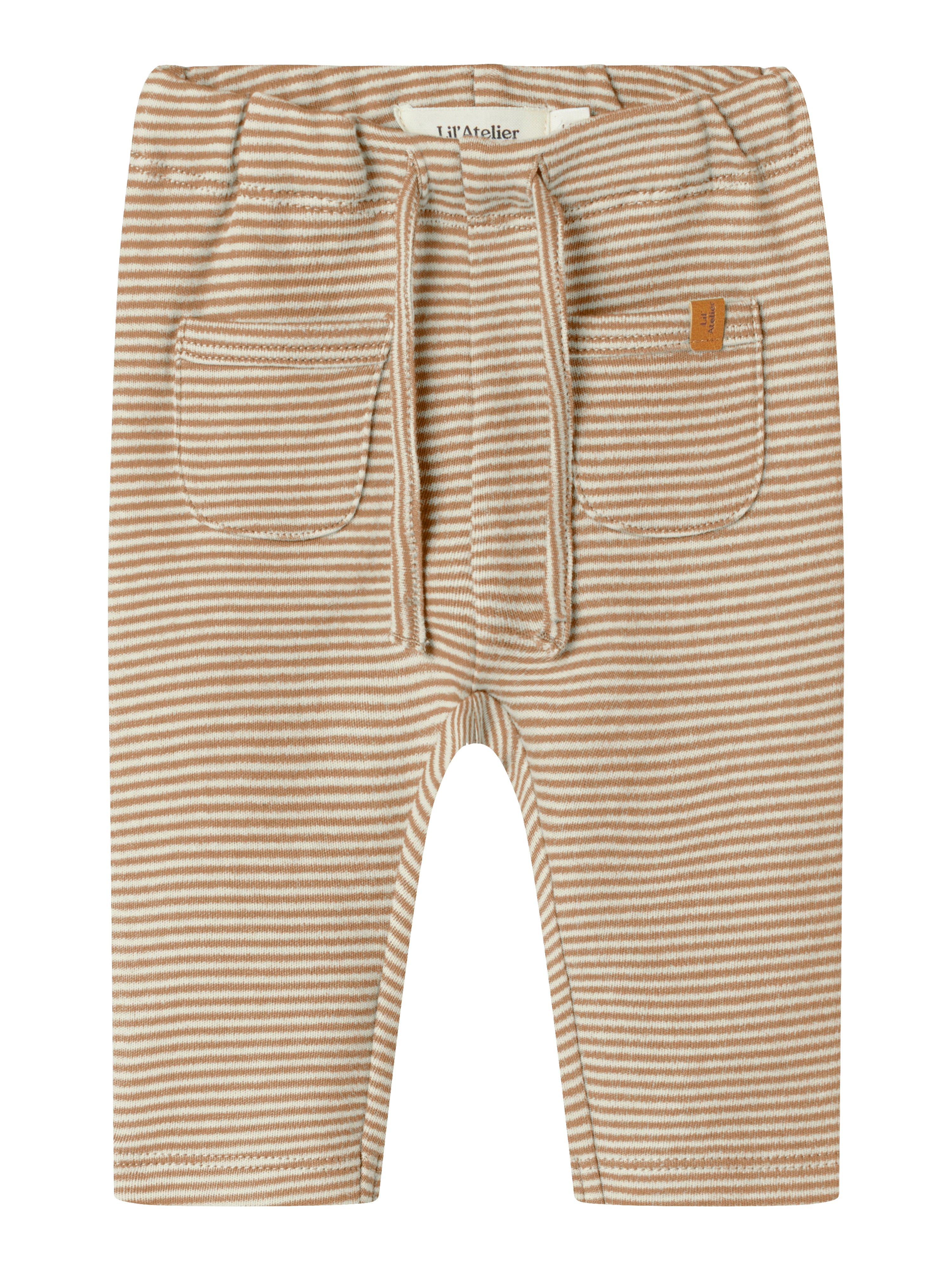Lil Atelier Ohio Loose Pants - Turtledove/Sepia Tint