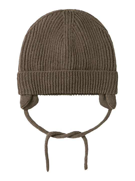 Lil Atelier Nanson Knit Hat - Shitake