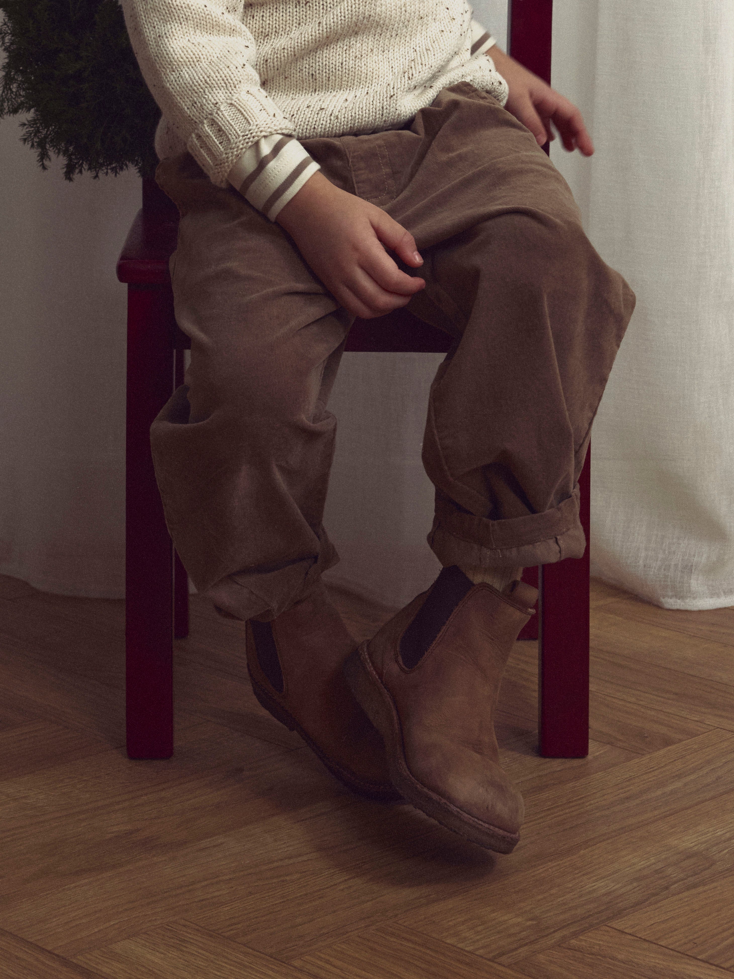 Lil Atelier Somba Loose Cord Pants - Sepia Tint