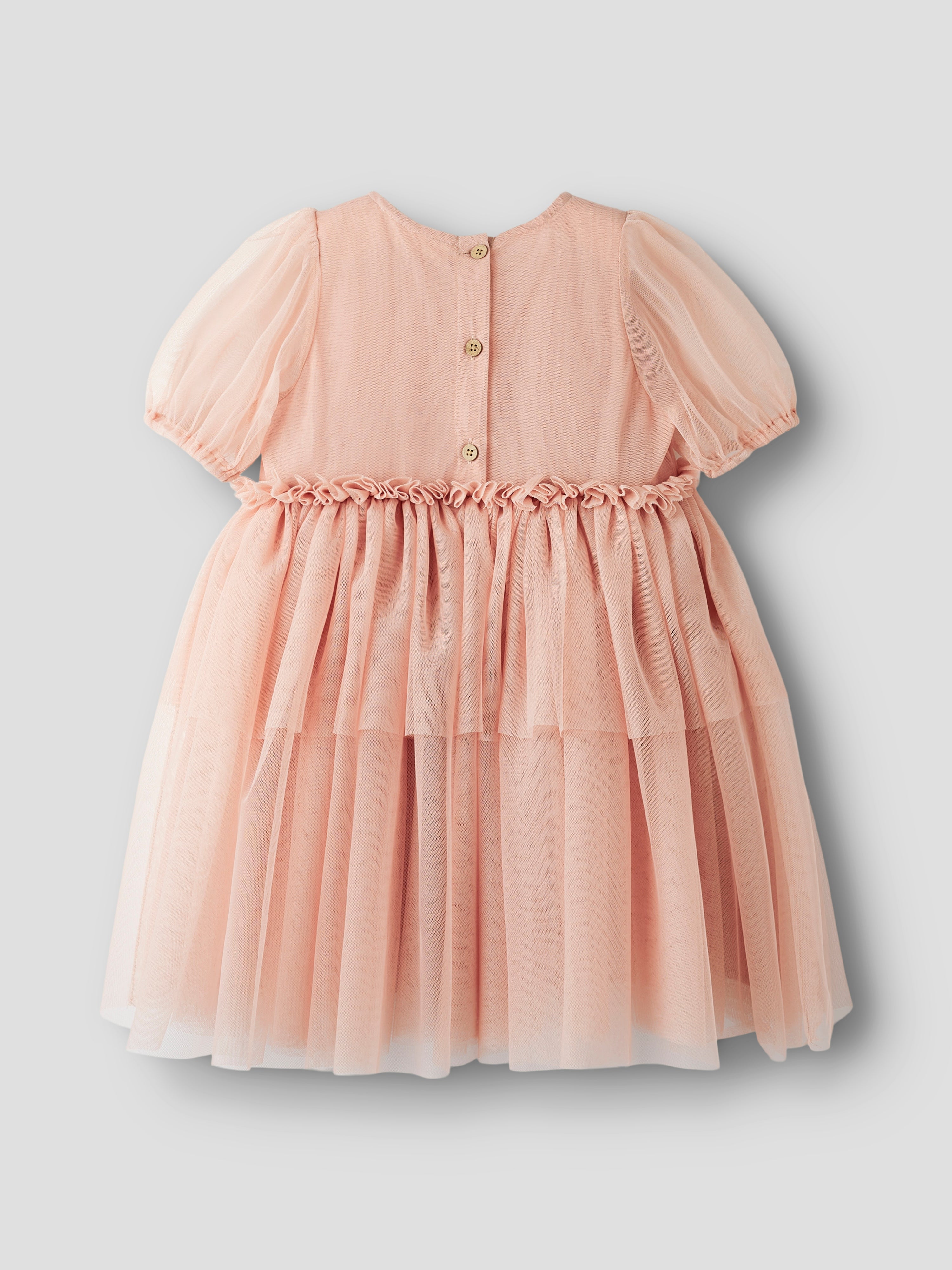 Lil Atelier Liberty SS Tulle Dress - Misty Rose