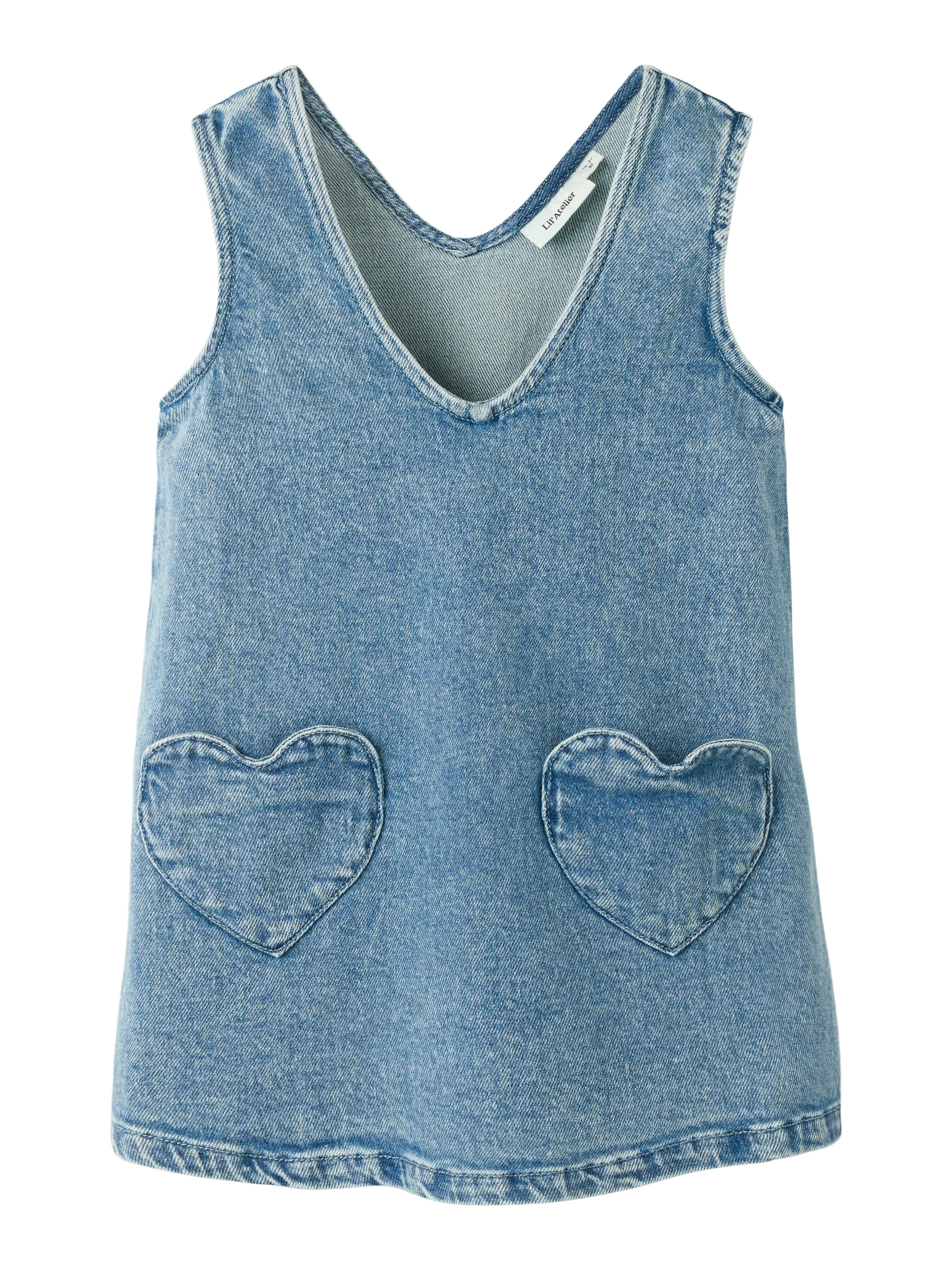 Lil Atelier Lulia Denim Spencer - Medium Blue Denim