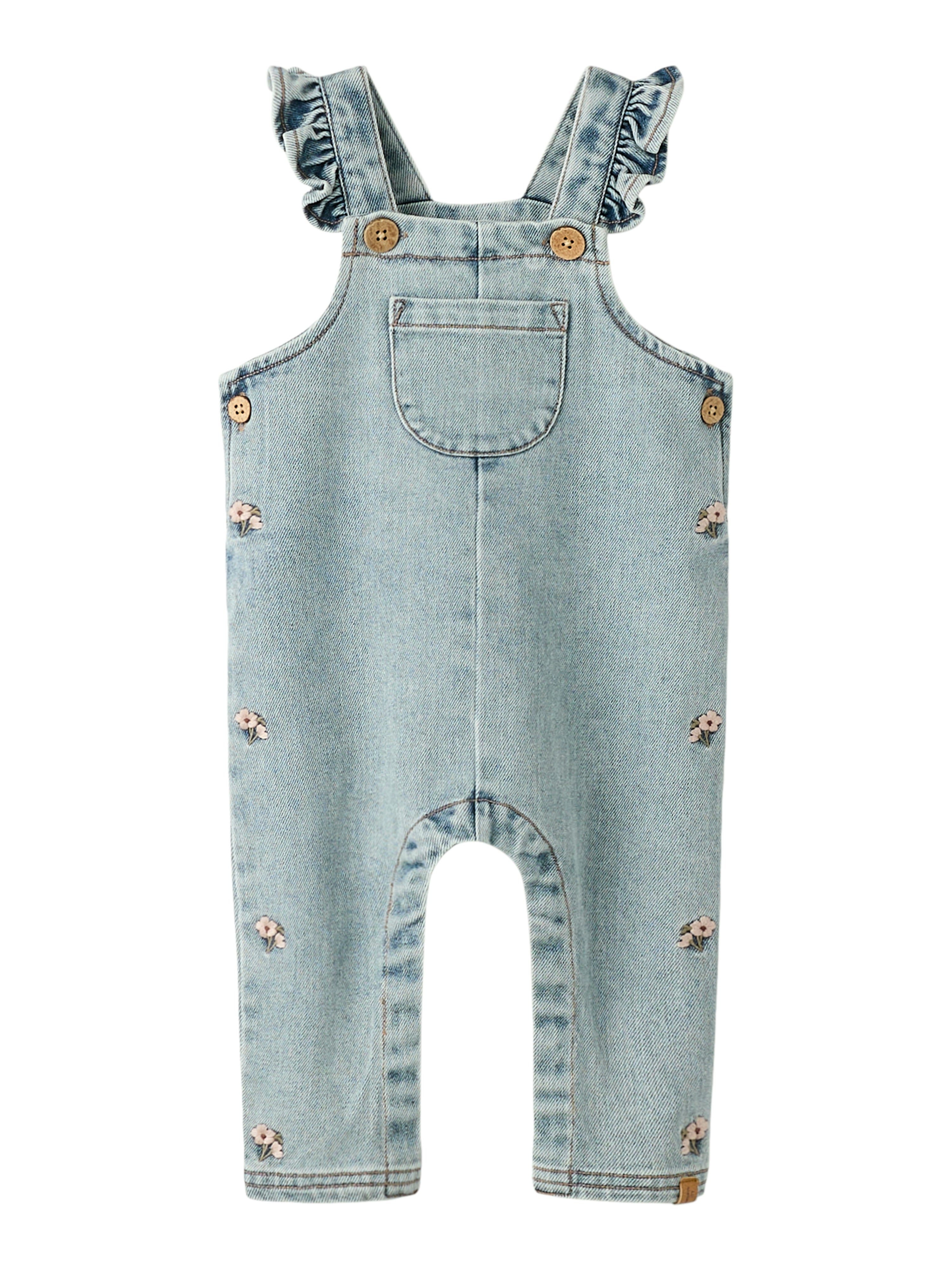Lil Atelier Darleee Loose Overall - Medium Blue Denim