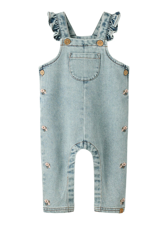 Lil Atelier Darleee Loose Overall - Medium Blue Denim