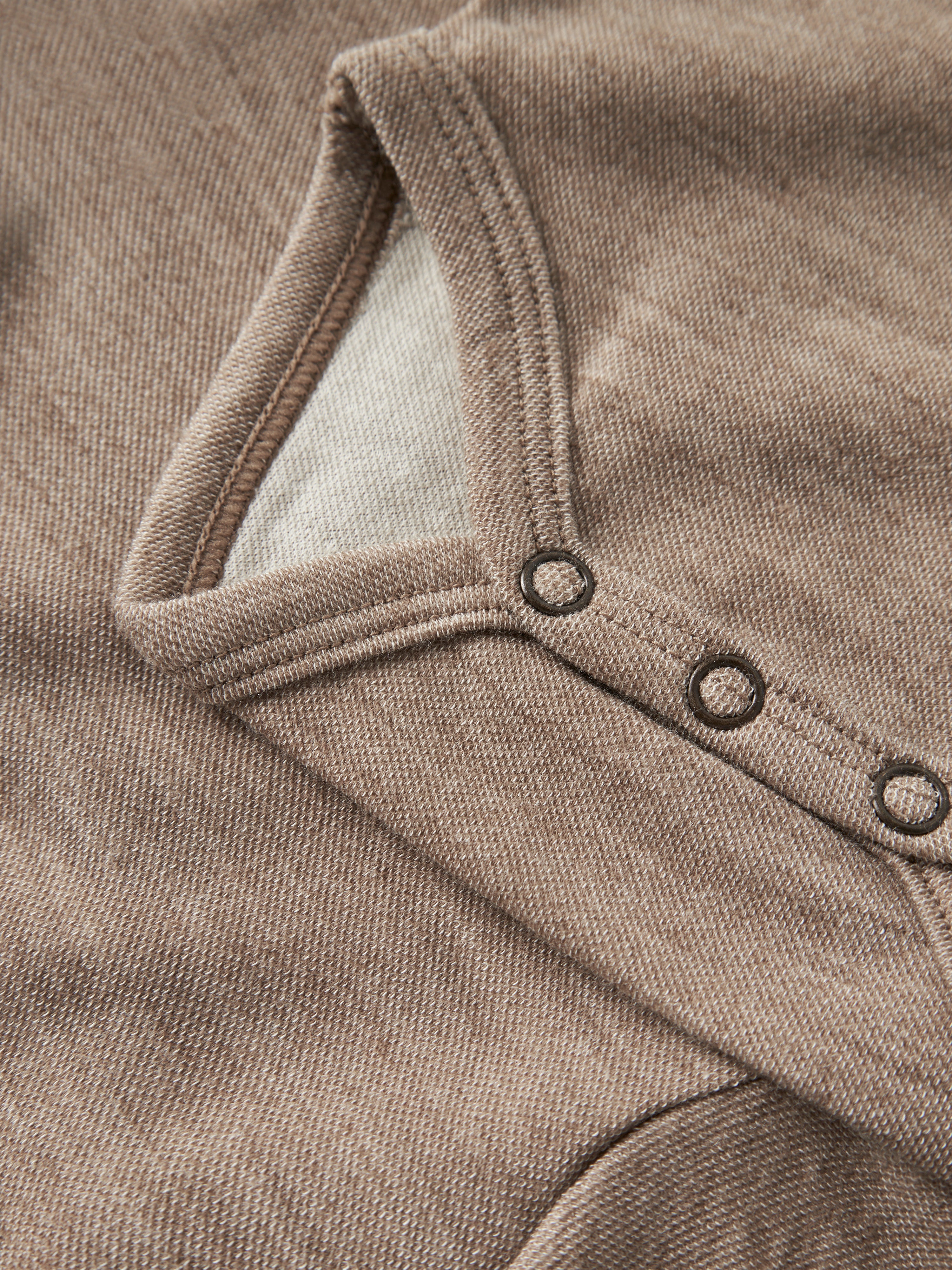 Lil Atelier Nilo - Wool LS Slim Body - Sepia Tint