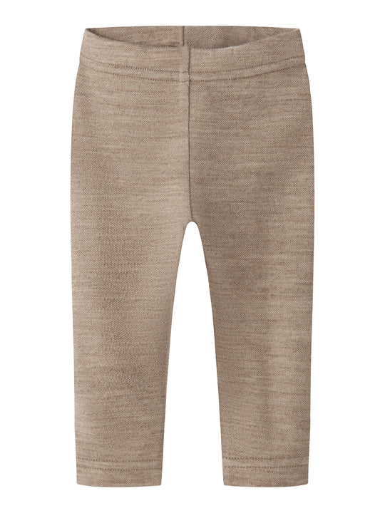 Lil Atelier Nilo - Wool Slim Leggings - Sepia Tint