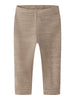 Lil Atelier Nilo - Wool Slim Leggings - Sepia Tint