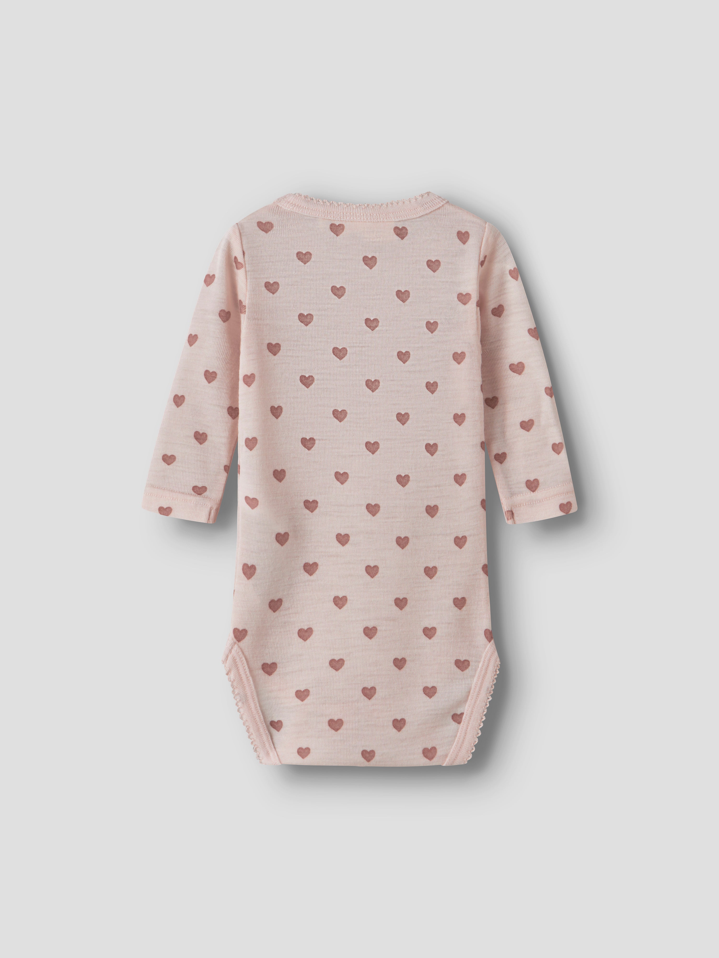 Lil Atelier - Noel Nia Wool LS Slim Body - Morganite / Heart