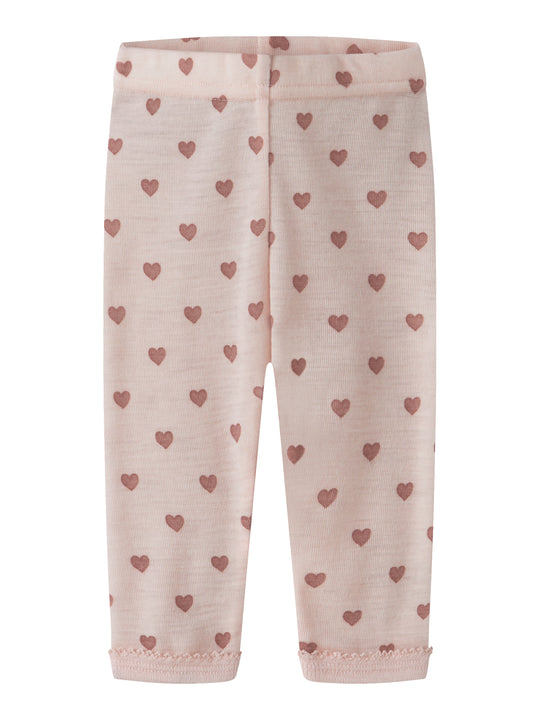 Lil Atelier - Noel Nia Wool Slim Legging - Morganite / Heart
