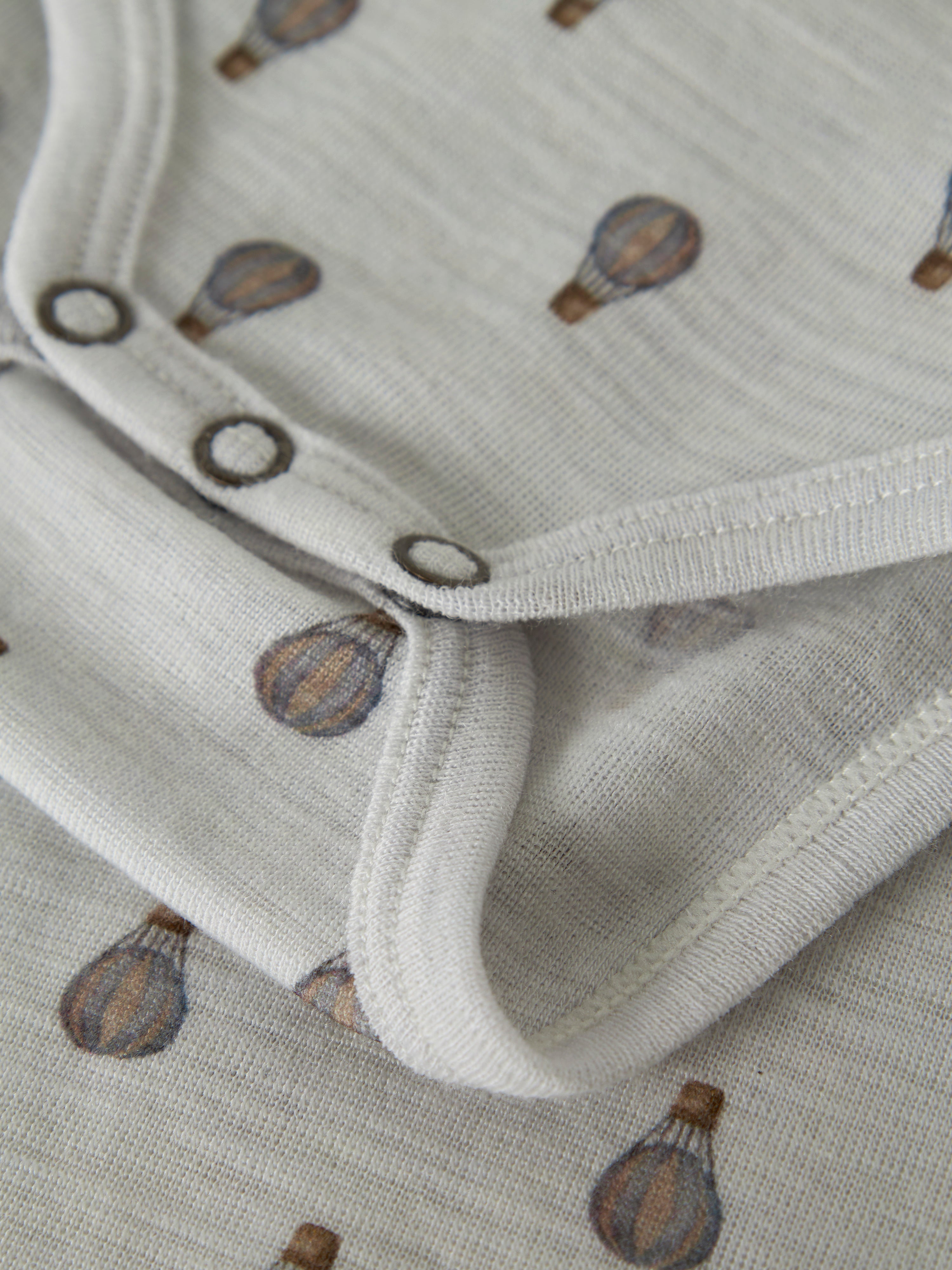 Lil Atelier - Noel Nor Wool LS Slim Body - Oyster Mushroom / Airbaloon