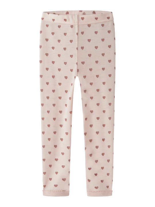 Lil Atelier - Noel Nia Wool Slim Legging - Morganite / Heart