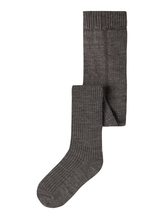 Lil Atelier Rakel - Nil Pantyhose Wo/Po - Sepia Tint Melange