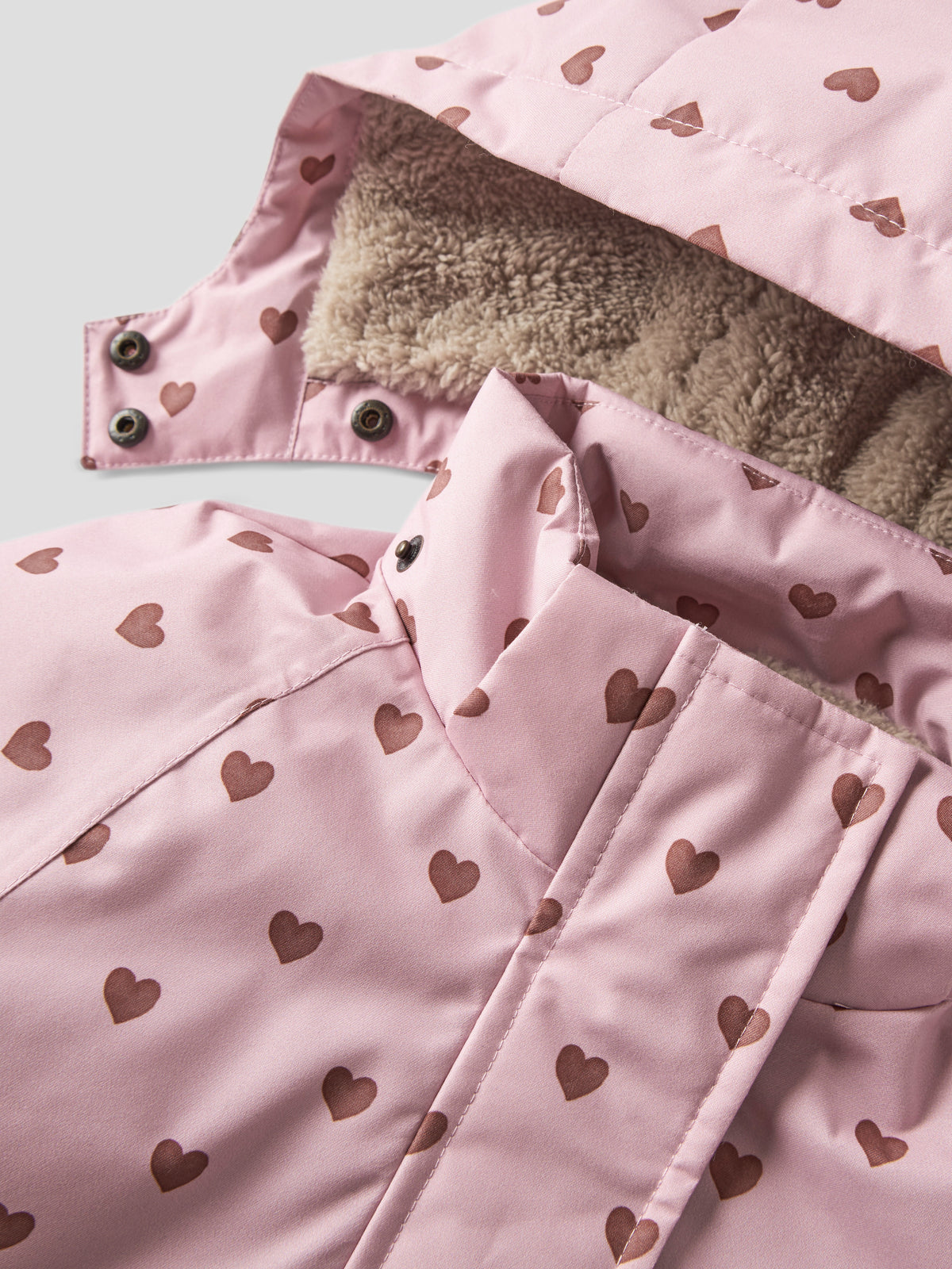 Lil Atelier Lasnow05 - Jacket AOP - Zephyr / Hearts