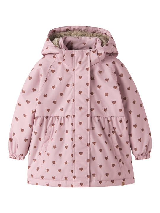 Lil Atelier Lasnow05 - Jacket AOP - Zephyr / Hearts