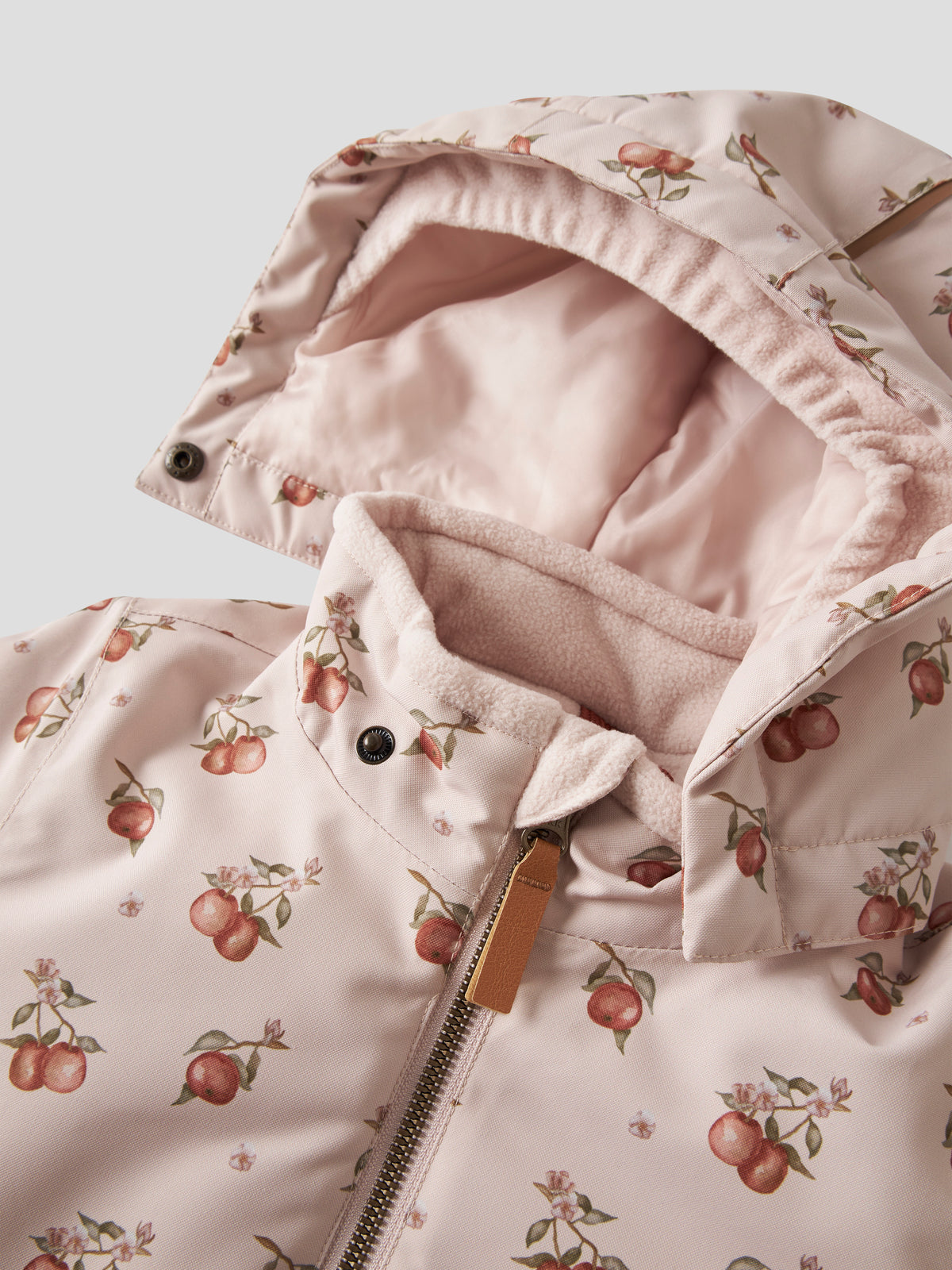 Lil Atelier Lasnow10 - Snowsuit AOP - Hushed Violet / Apples