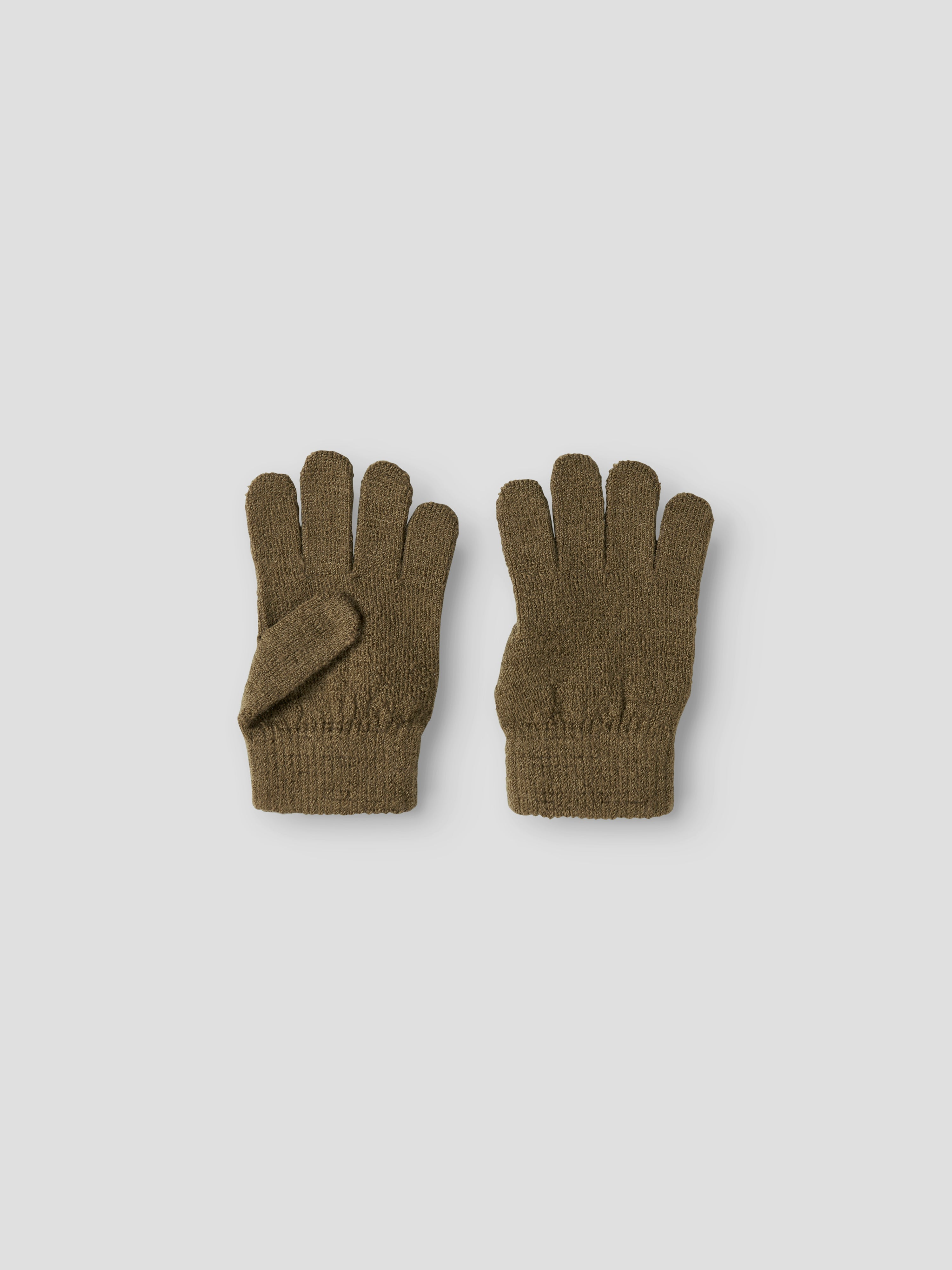 Lil Atelier Nanson - Knit Gloves - Kangaroo
