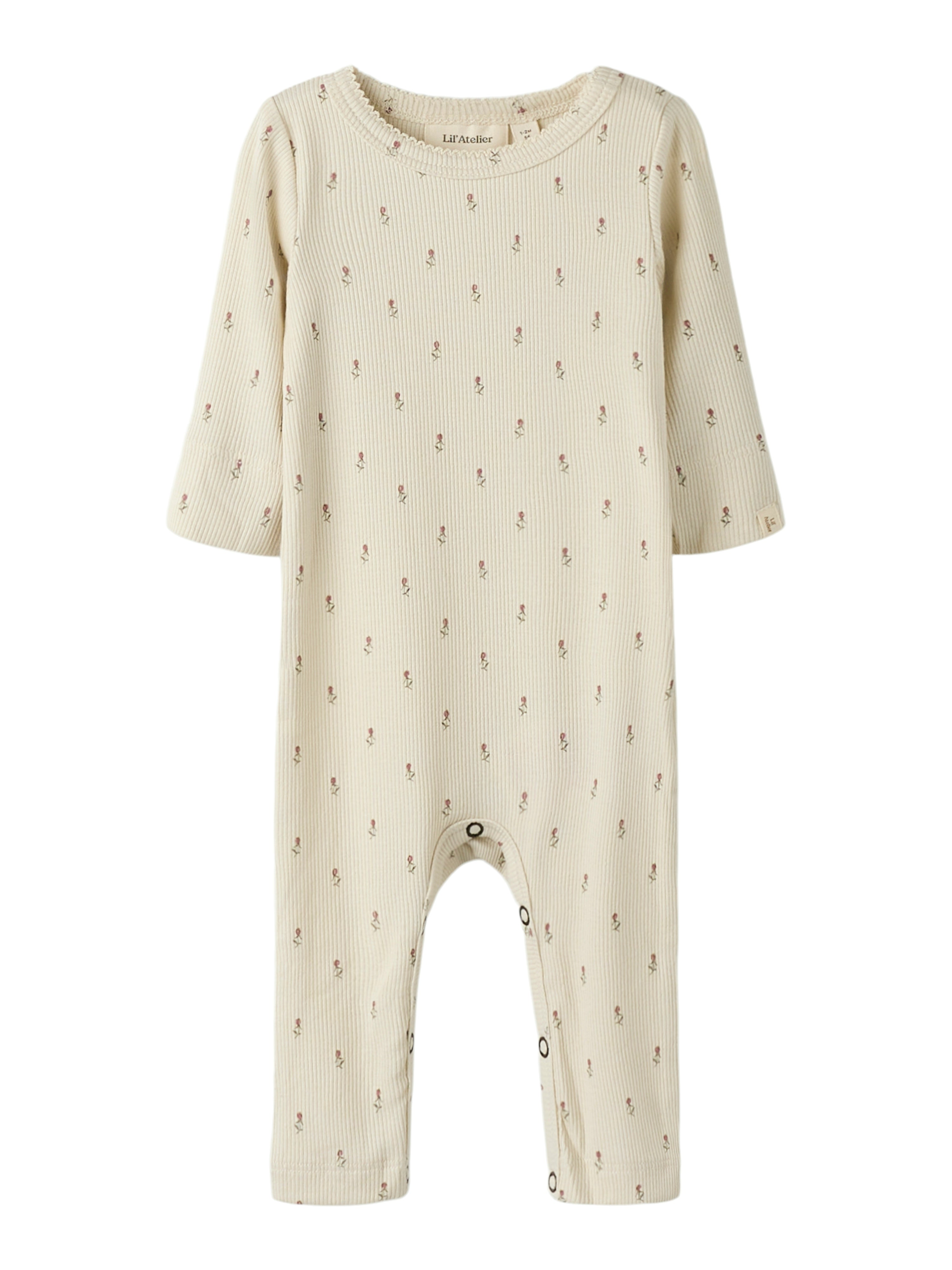 Lil Atelier Gago LS Nightuit - Turtledove/Floral