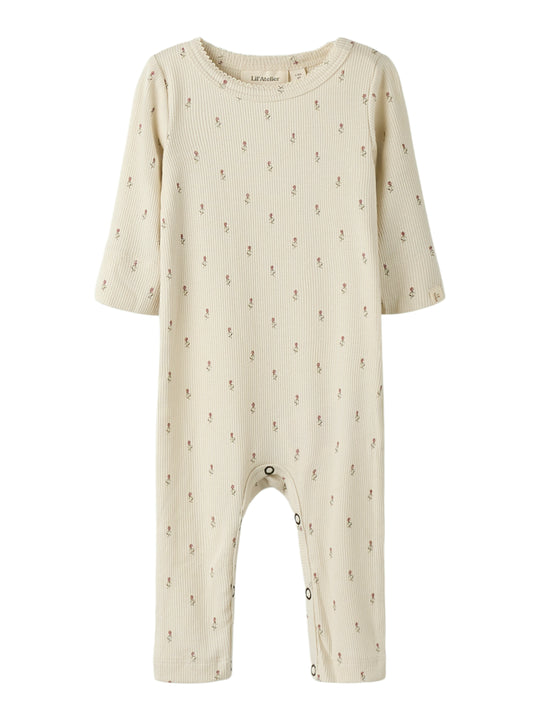 Lil Atelier Gago LS Nightuit - Turtledove/Floral