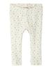 Lil Atelier Gago Slim Leggings NOOS - Coconut Milk/Small Flower