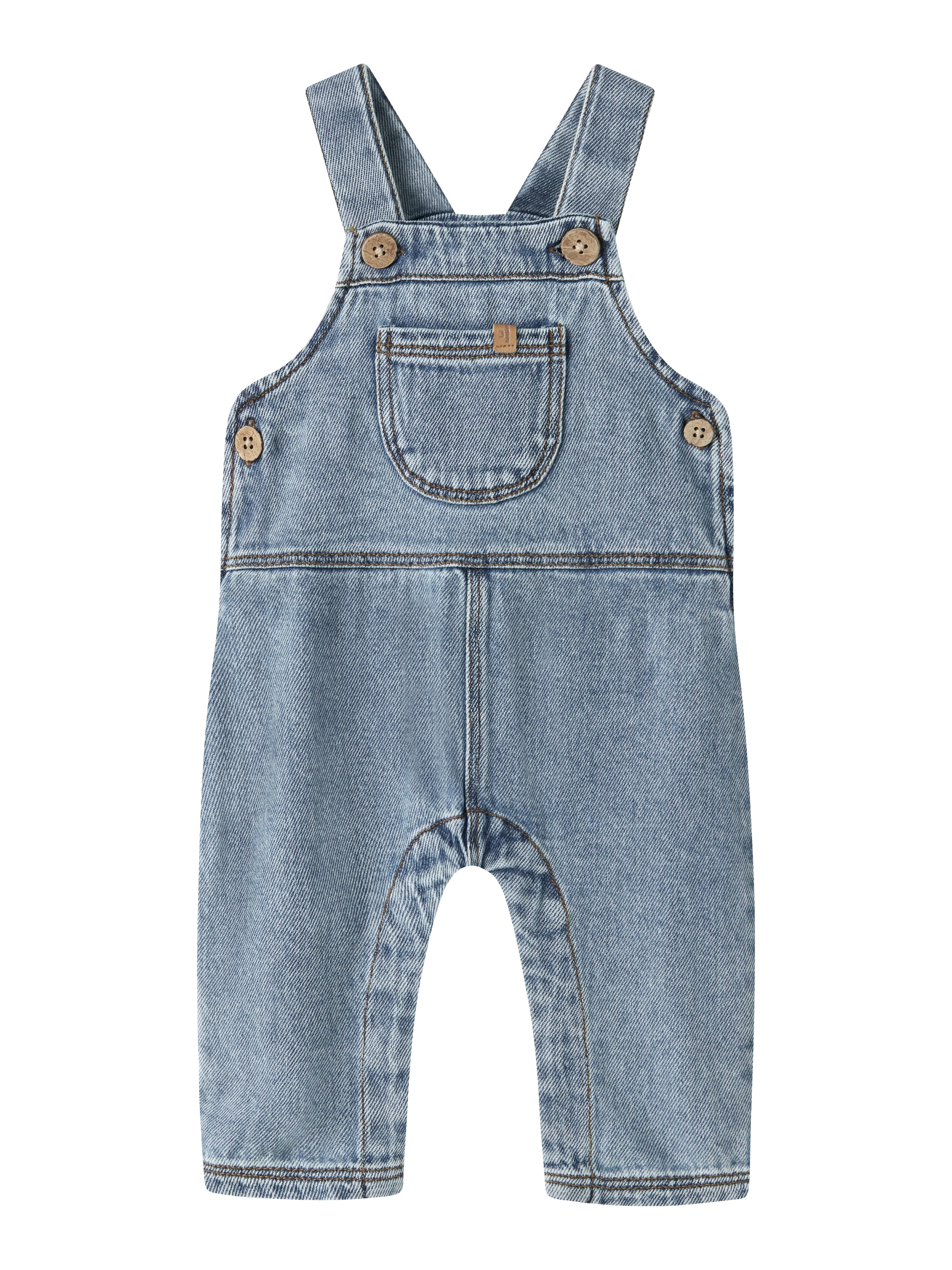 Lil Atelier Karole - Loose Denim Overall - Medium Blue Denim