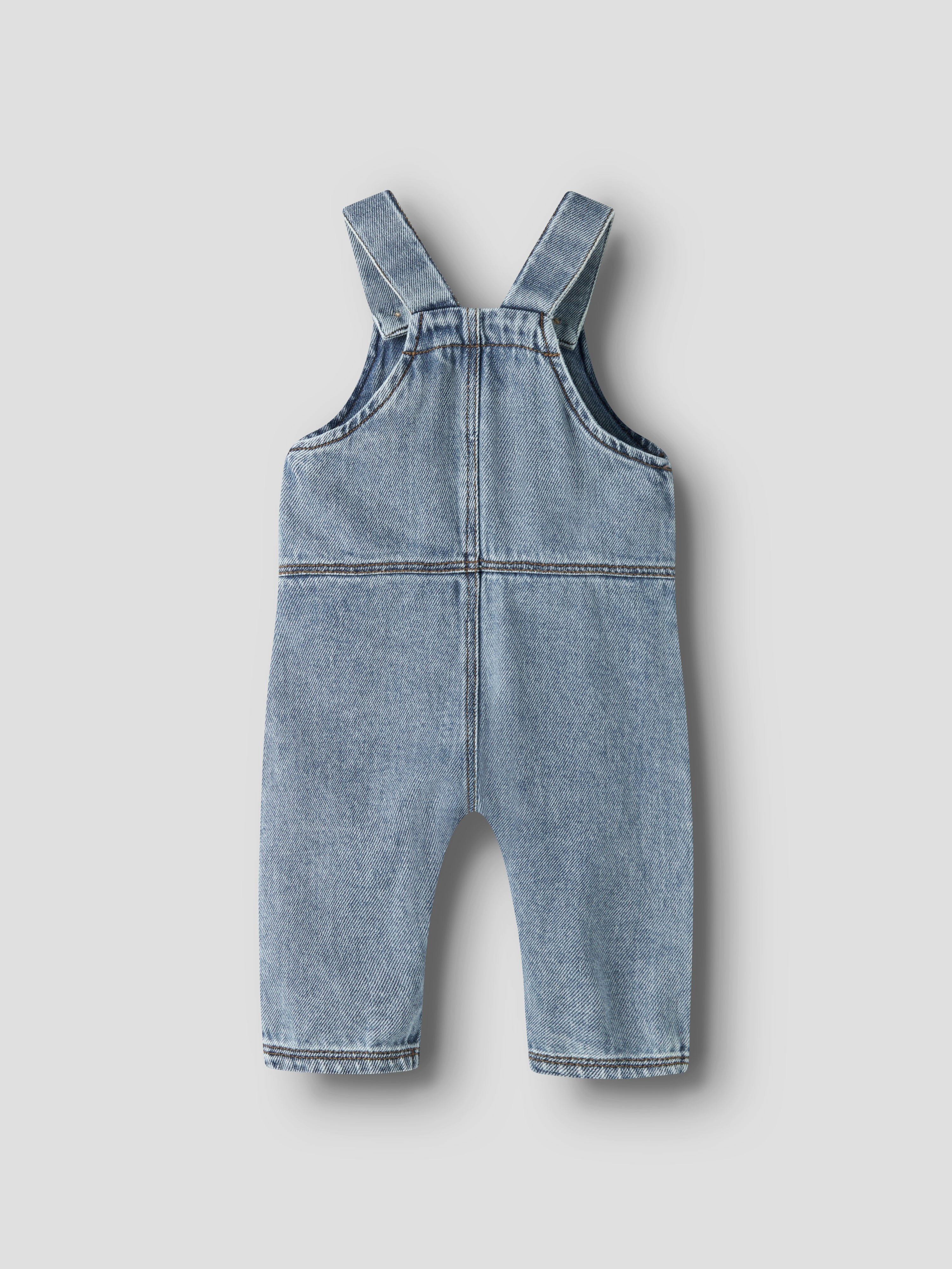 Lil Atelier Karole - Loose Denim Overall - Medium Blue Denim