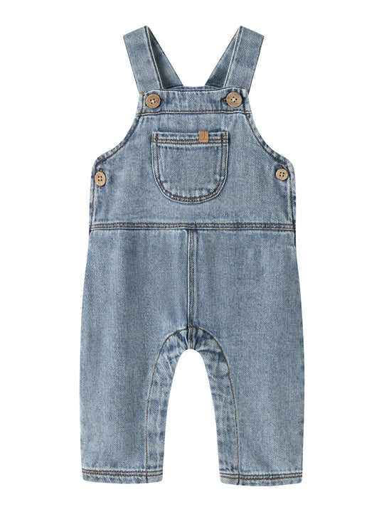 Lil Atelier Karole - Loose Denim Overall - Medium Blue Denim