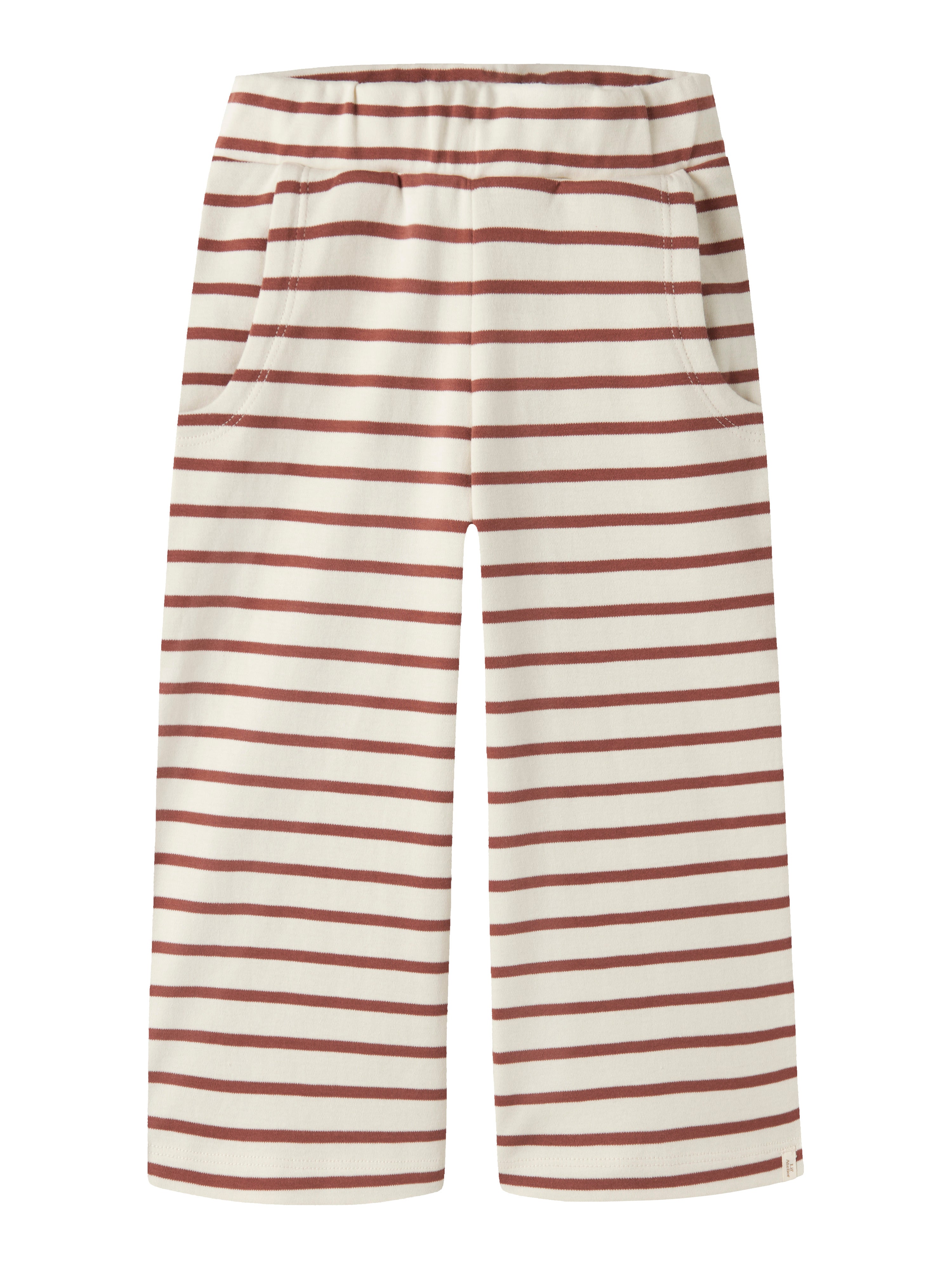 Lil Atelier Limia - Mia Wide Pants - Turtledove/Maple Syrup