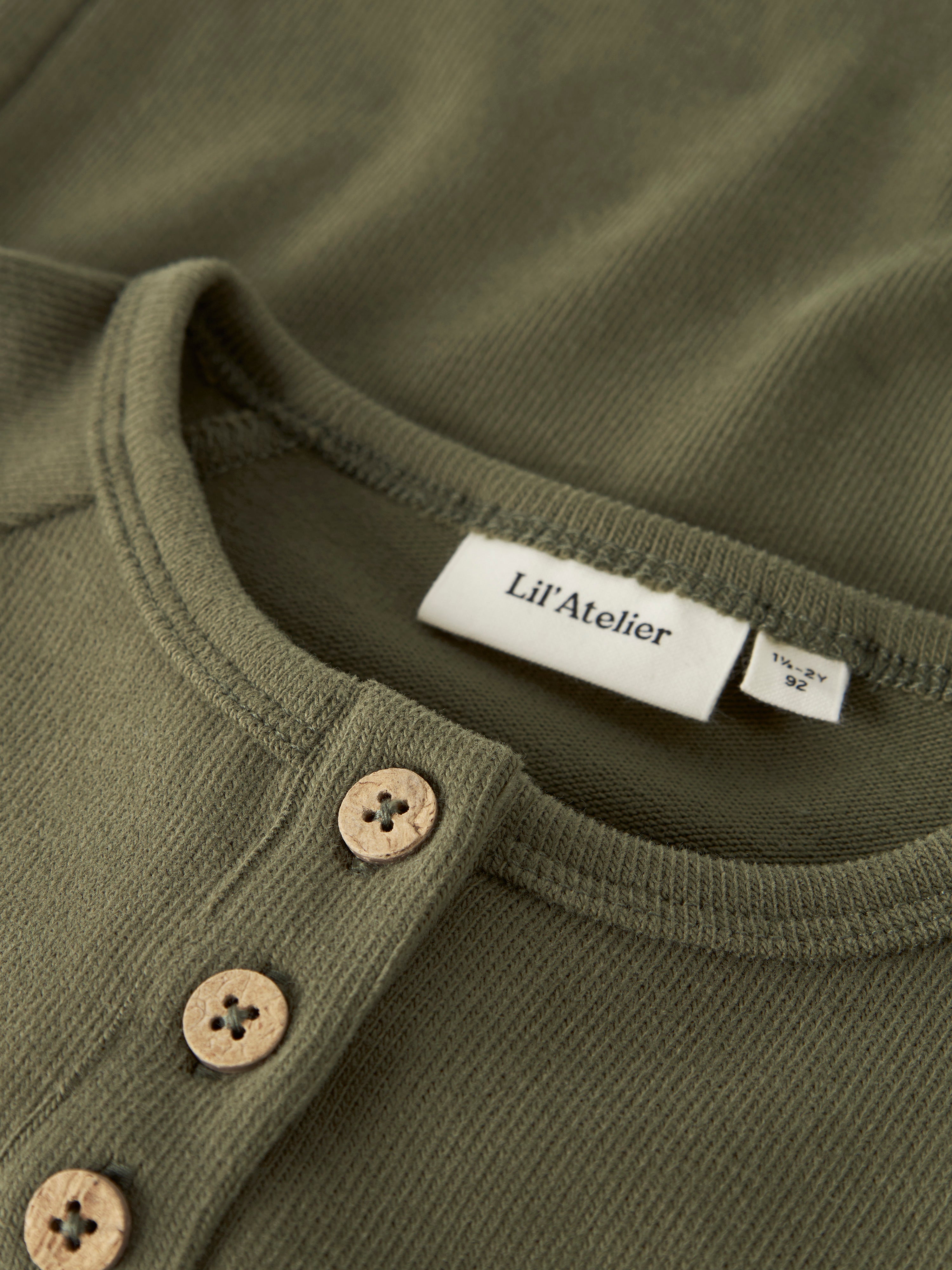 Lil Atelier Luno - LS Slim Top - Winter Moss