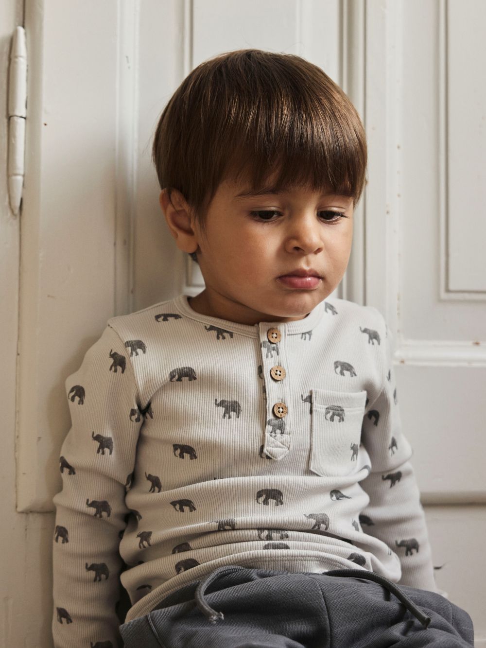Lil Atelier Lavo - Eno Top - Glacier Gray/Elephant