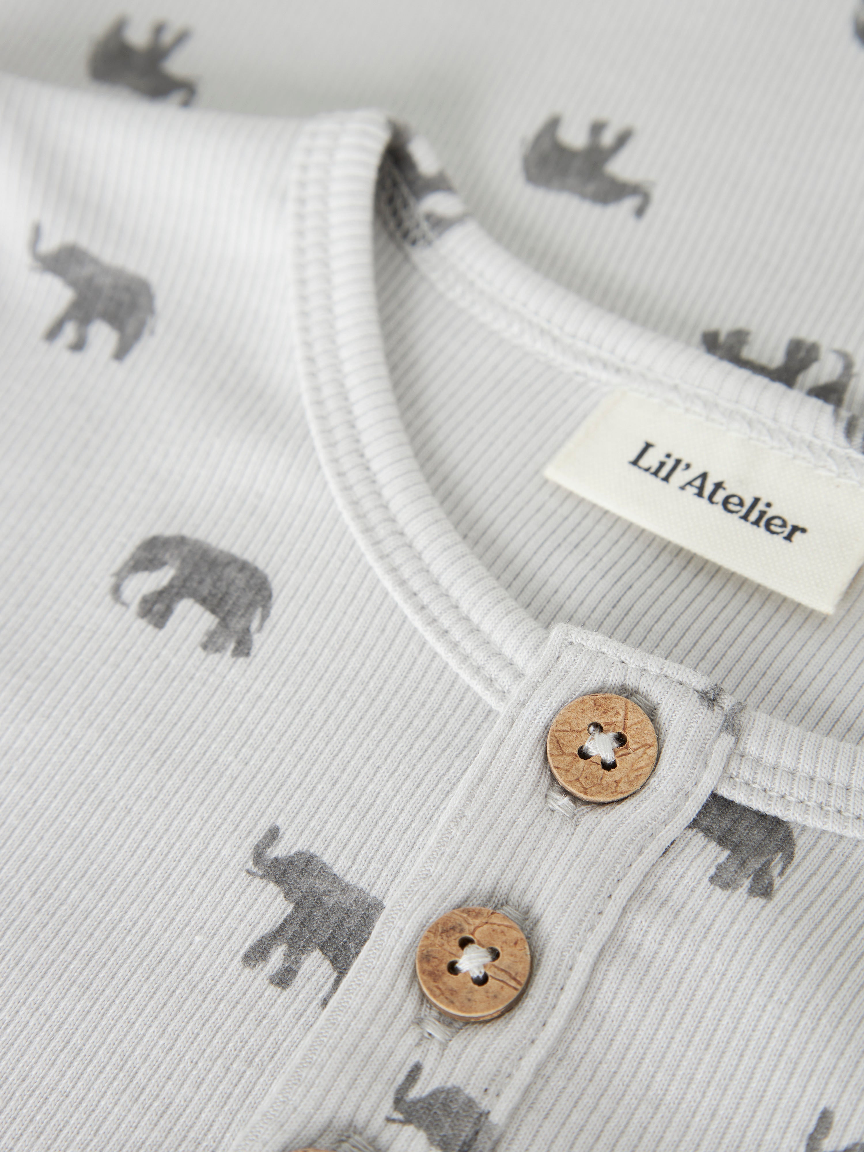 Lil Atelier Lavo - Eno Top - Glacier Gray/Elephant