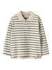 Lil Atelier Limia - LS Loose Polo Top - Turtledove/Poppy Sead