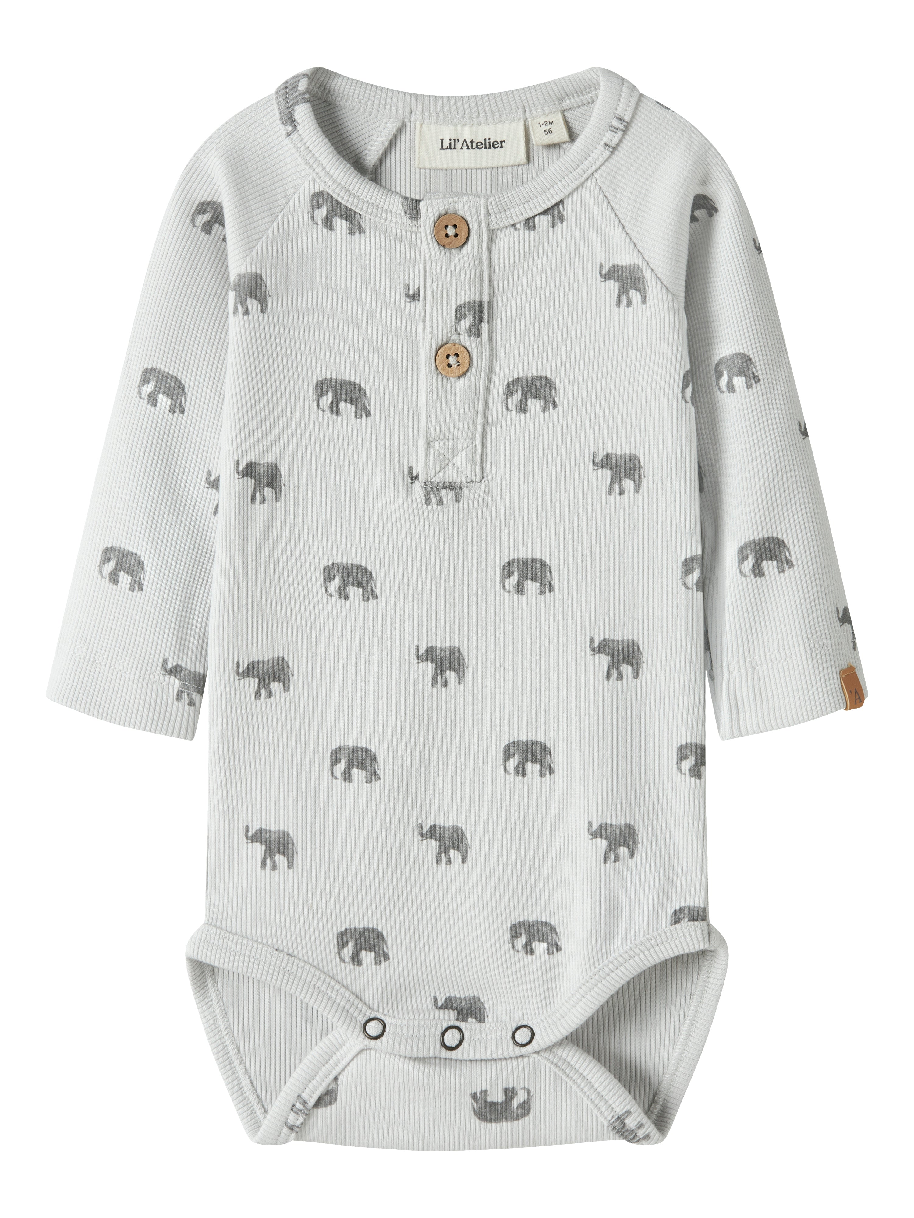 Lil Atelier Lavo - Eko Body - Glacier Gray/Elephant